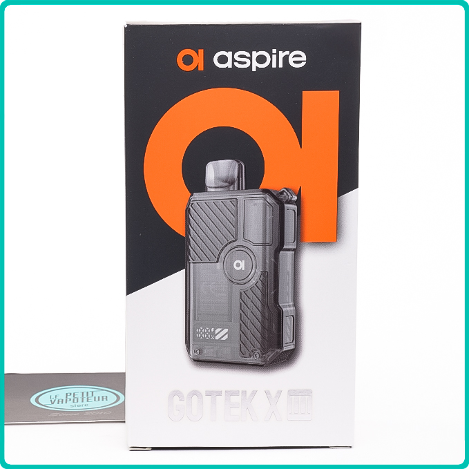 Packaging du Pod Gotek X 3 Aspire